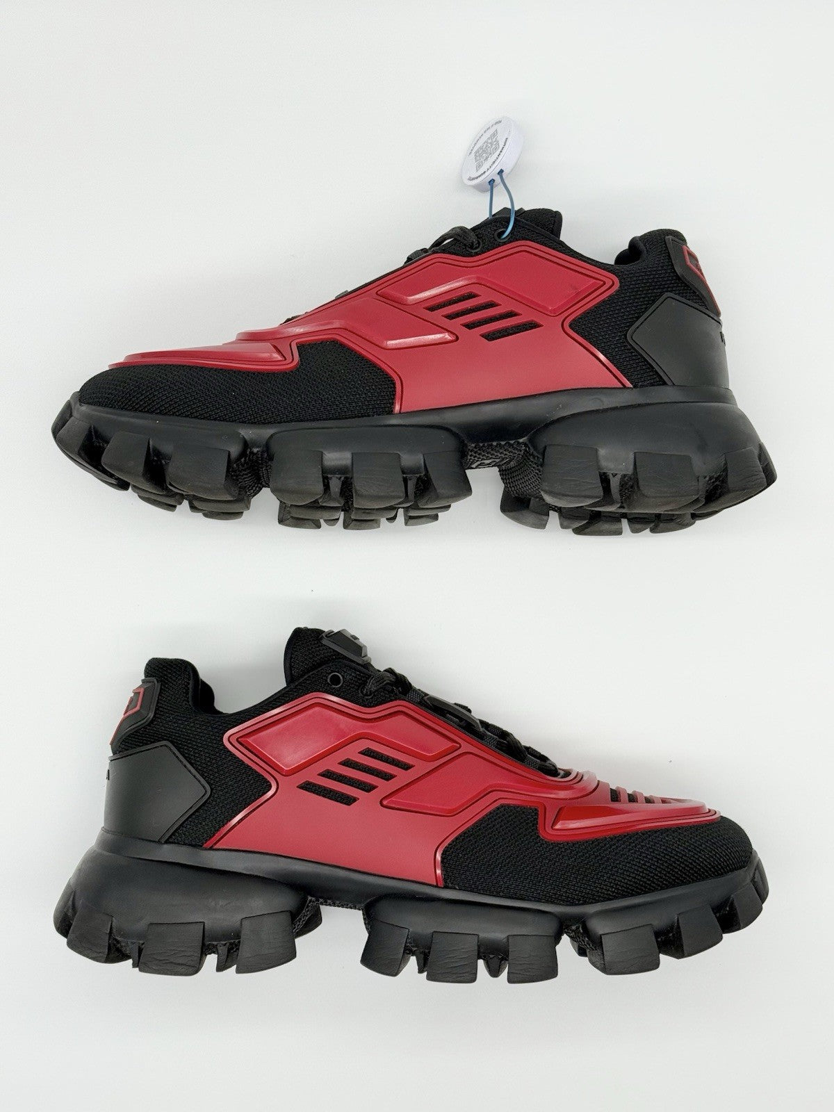 Size 8.5 - Prada Cloudbust Thunder Knit Red Black