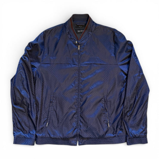 Gucci Nylon Jacket Navy Monogram Size L