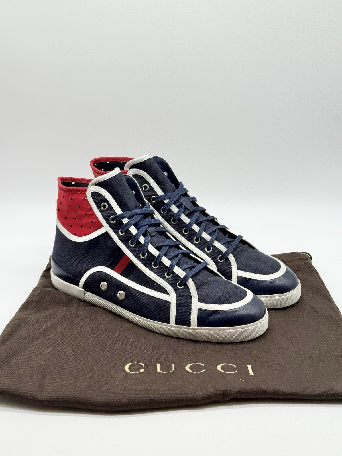 Size 12 - Gucci Men's High Top Sneakers