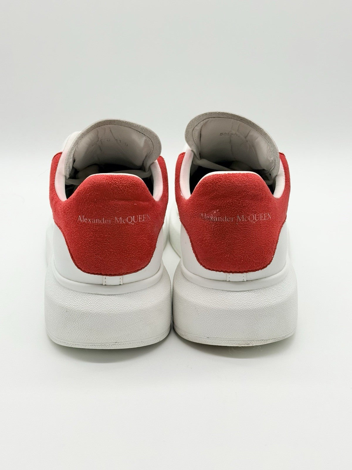 Size 8 - Alexander McQueen White/Red Sneakers