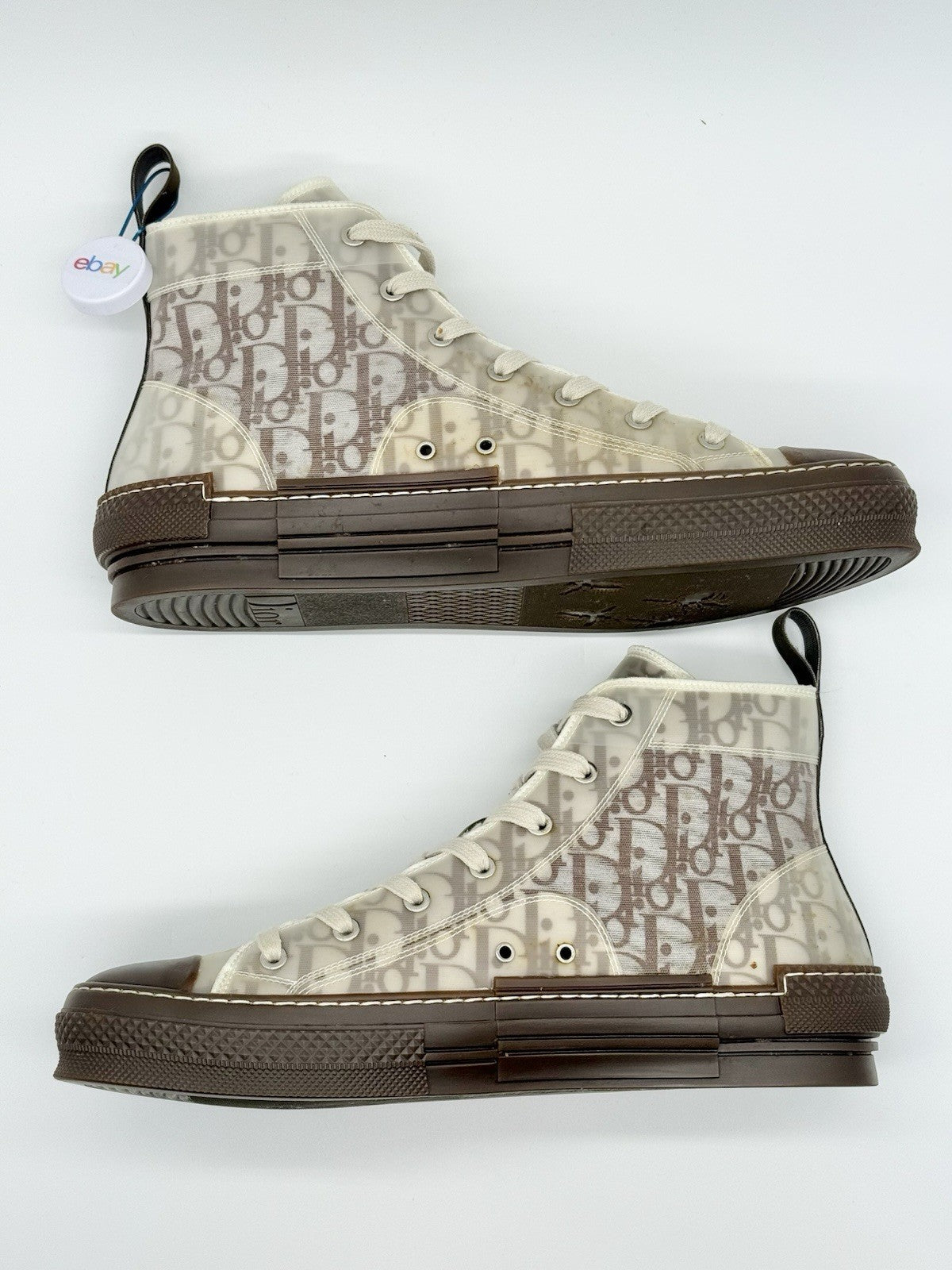 WORN ONCE Size 12 - Dior B23 High Dior Oblique - Brown