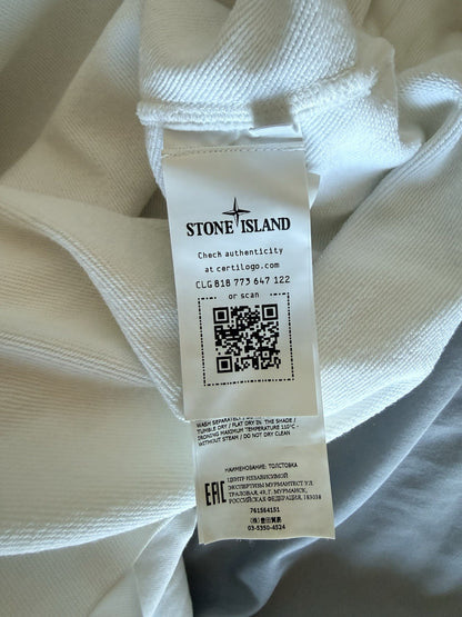 Stone Island White Hoodie Size XL