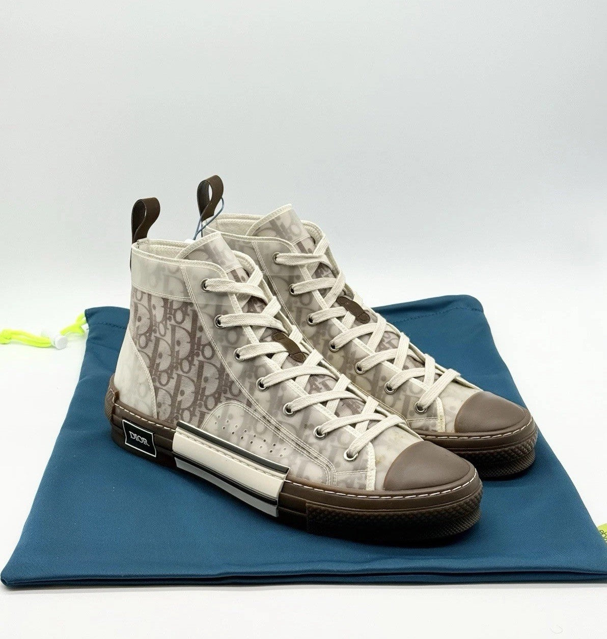 WORN ONCE Size 12 - Dior B23 High Dior Oblique - Brown