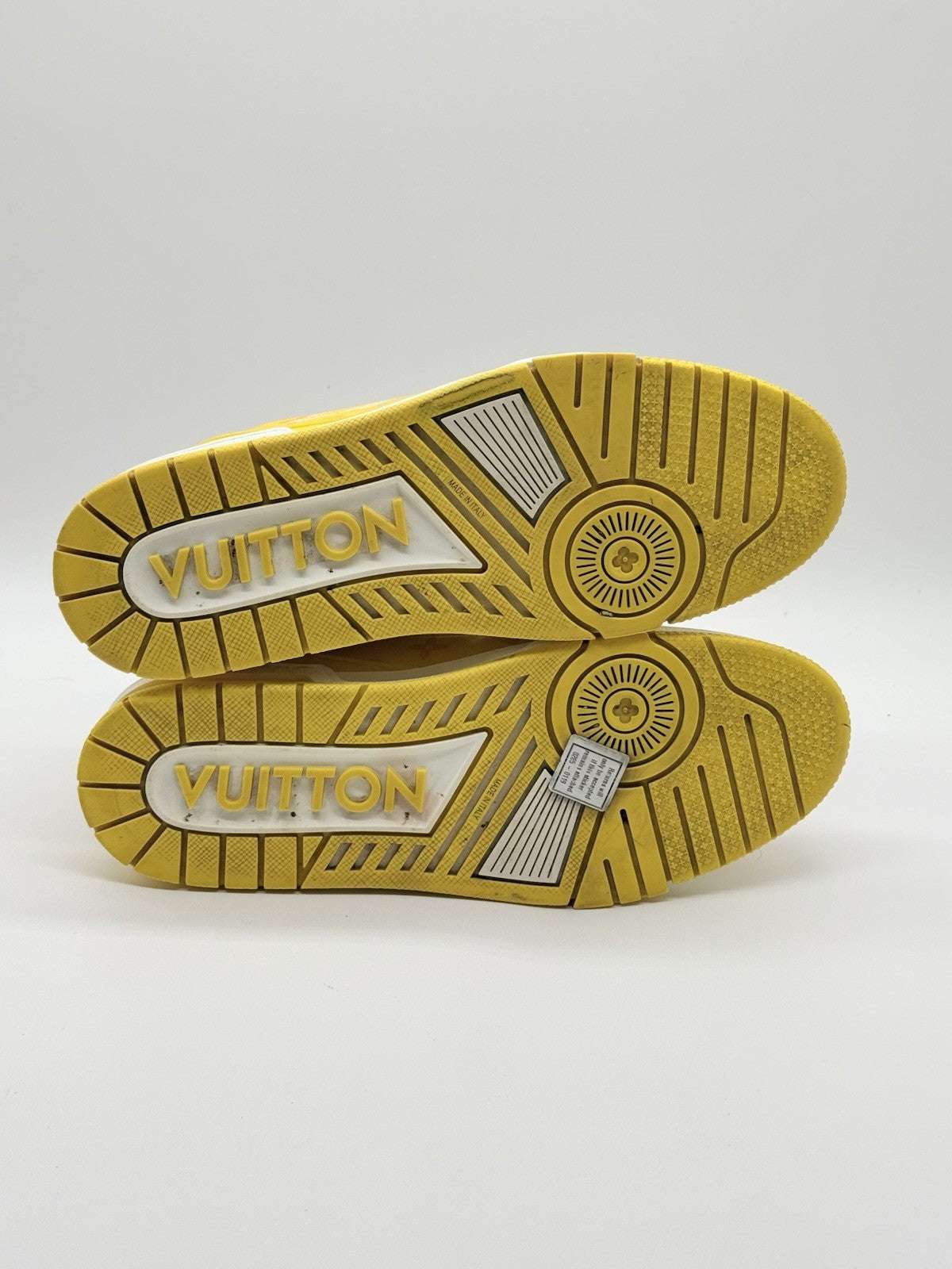 Size 10 - Louis Vuitton Trainer Low #54 Mini Monogram - Yellow