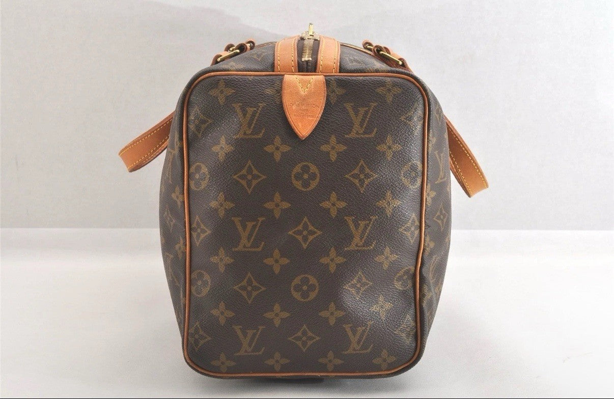 Authentic Louis Vuitton Monogram Sac Souple 35 Hand Boston Bag M41626 LV 2699N