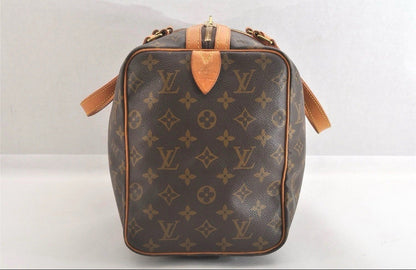 Authentic Louis Vuitton Monogram Sac Souple 35 Hand Boston Bag M41626 LV 2699N