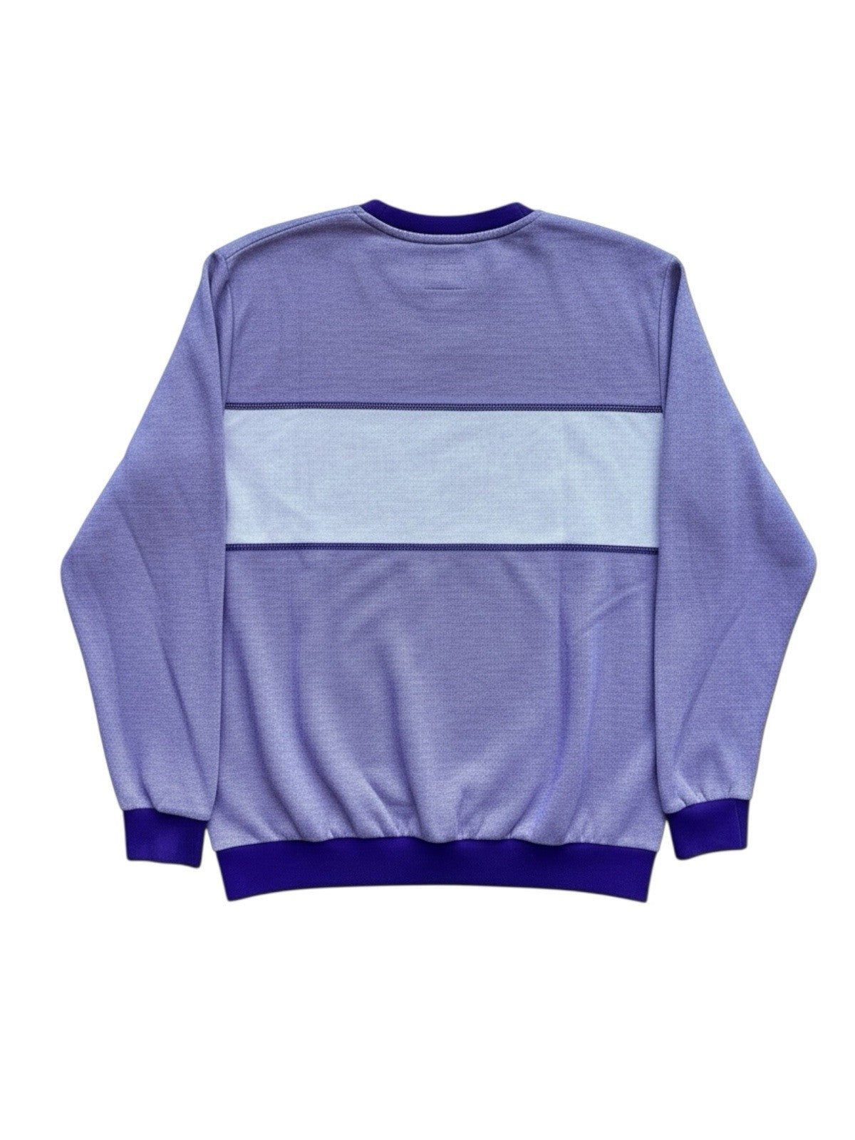 Supreme Tonal Stripe Logo Crewneck In Purple Size M