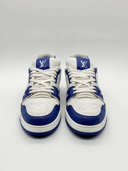 Size 12 - Louis Vuitton Trainer Low #54 Mini Monogram - Blue