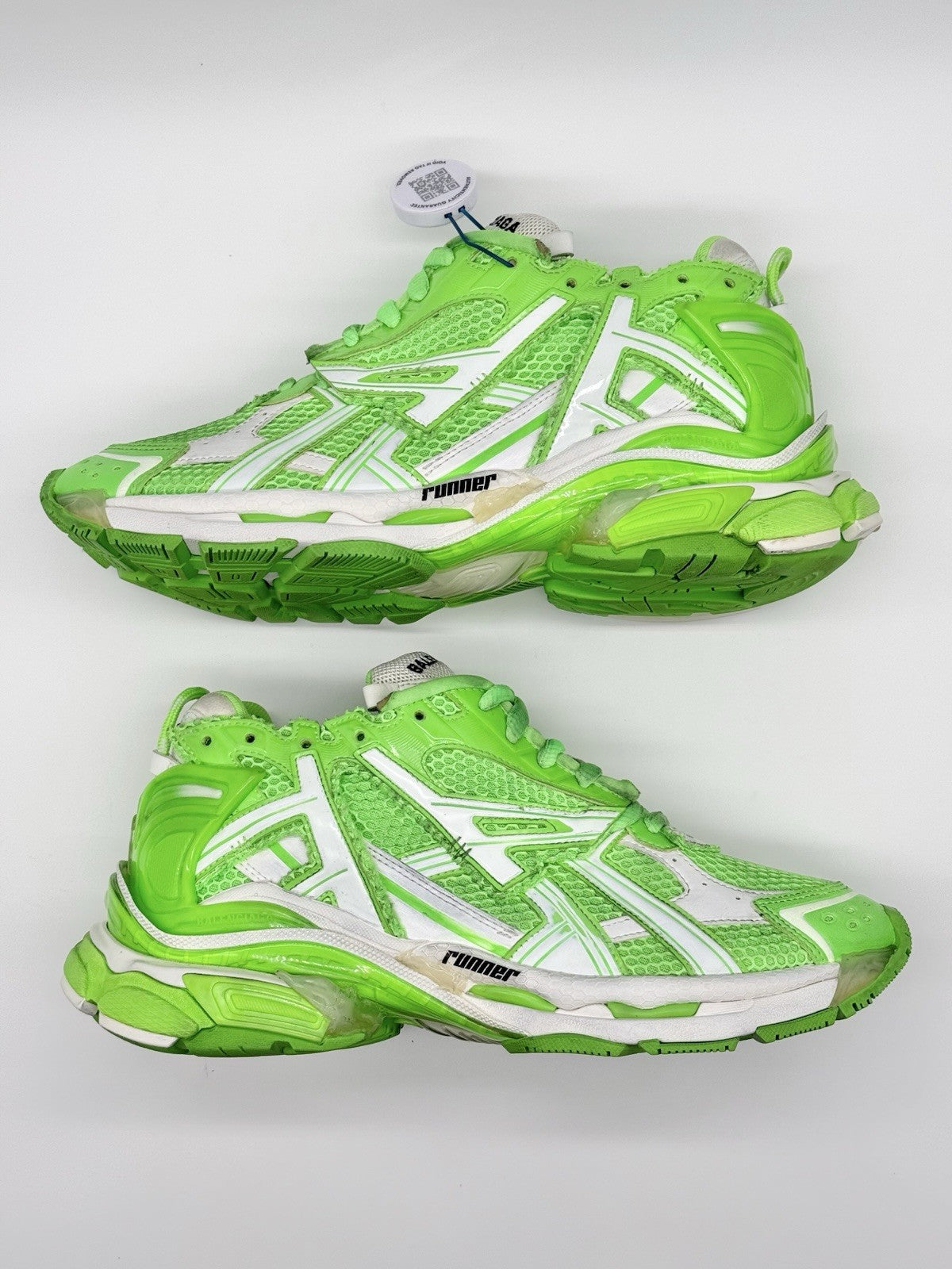 WORN ONCE Size 9 - Balenciaga Runner Sneaker Fluo Green