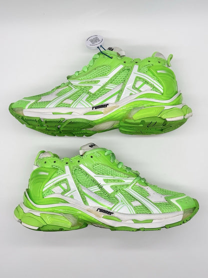 WORN ONCE Size 9 - Balenciaga Runner Sneaker Fluo Green