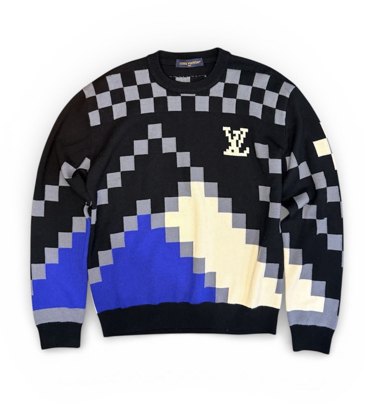Louis Vuitton Fair Isle Macro Pullover Sweater Size M ($2645 Retail)