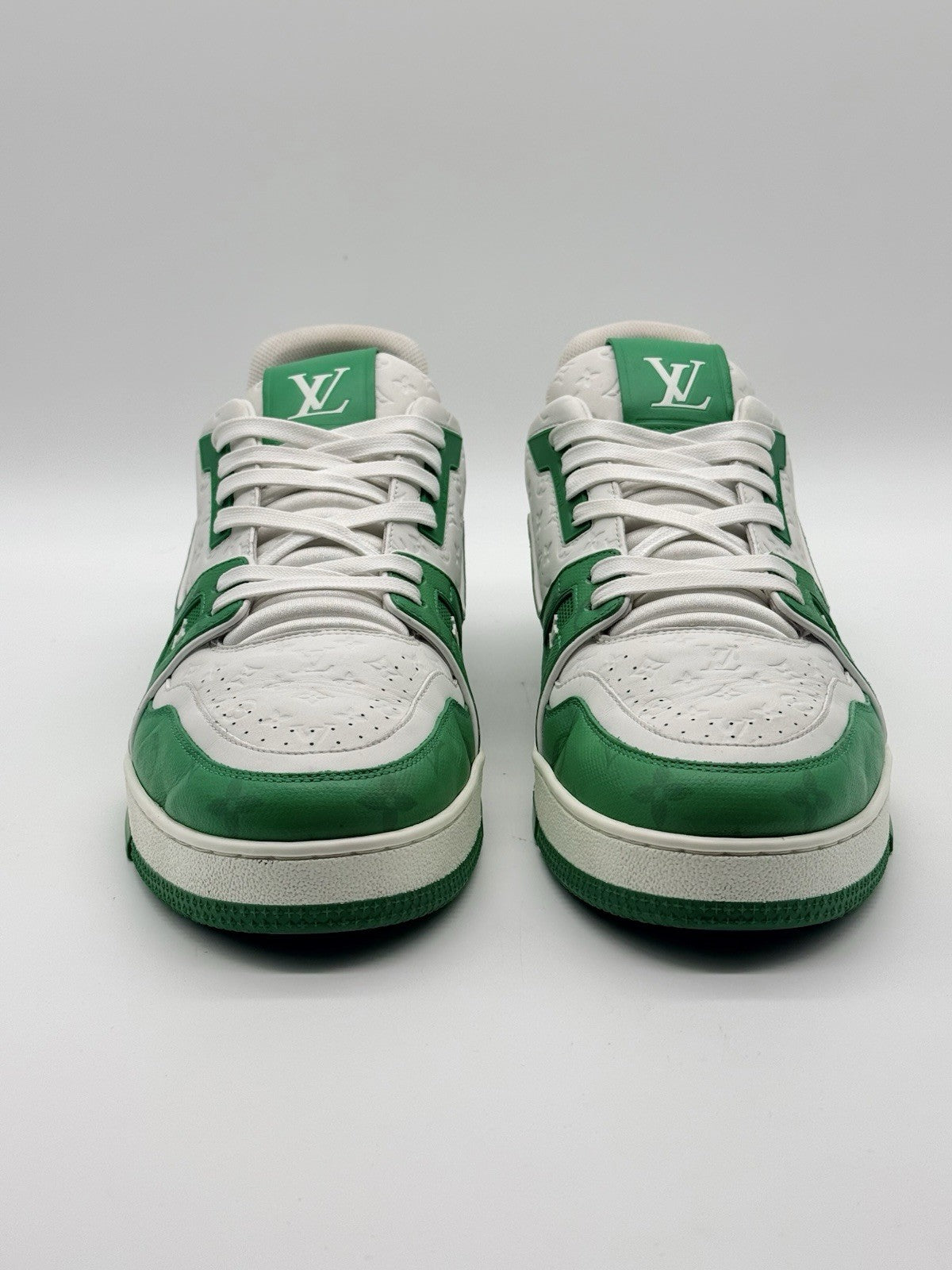 Size 11 - Louis Vuitton Trainer Low #54 Mini Monogram - Green