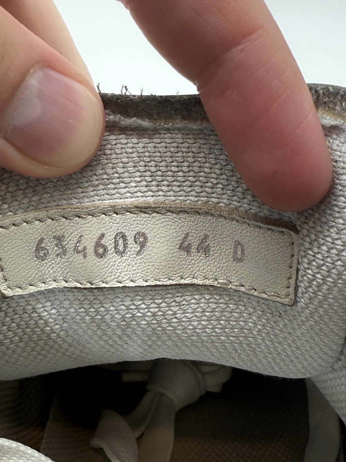 Alexander McQueen Oversized  White/Grey Size 44 EU (11 US)