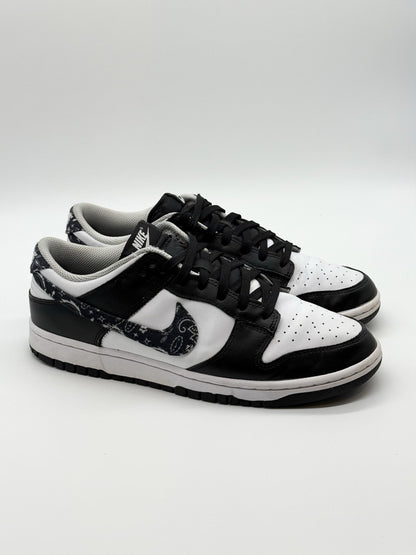 Size 10m(11.5w) - Nike Dunk Low Black Paisley