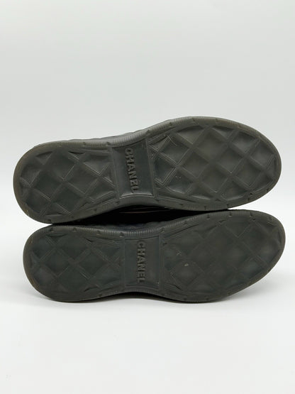 Size 11 - CHANEL high-top Boot Sneakers Black