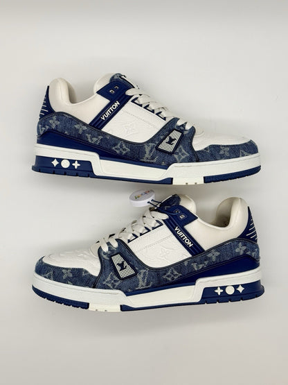 Size 9 - Louis Vuitton Trainer Blue Monogram Denim