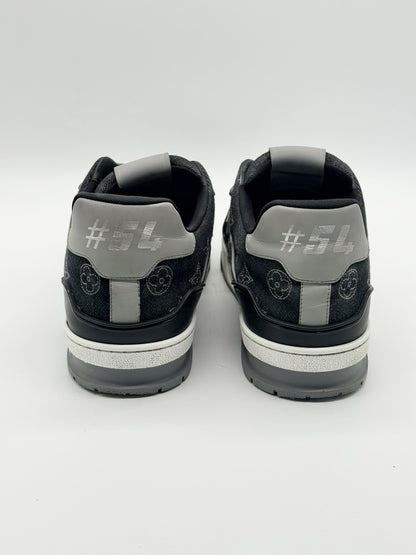 Size 12 - Louis Vuitton Trainer Black Monogram Denim