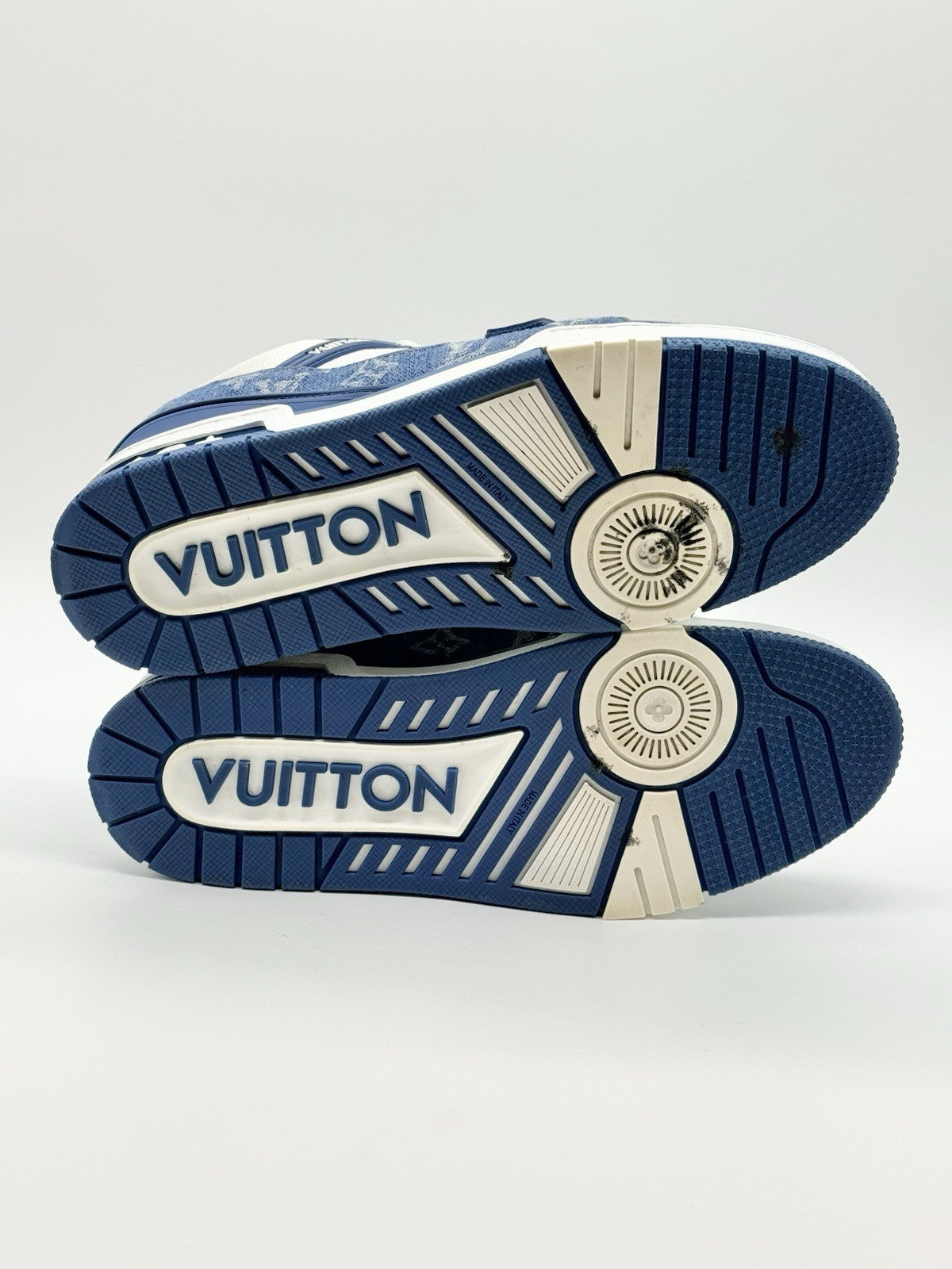 Size 9 - Louis Vuitton Trainer Blue Monogram Denim