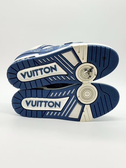Size 9 - Louis Vuitton Trainer Blue Monogram Denim