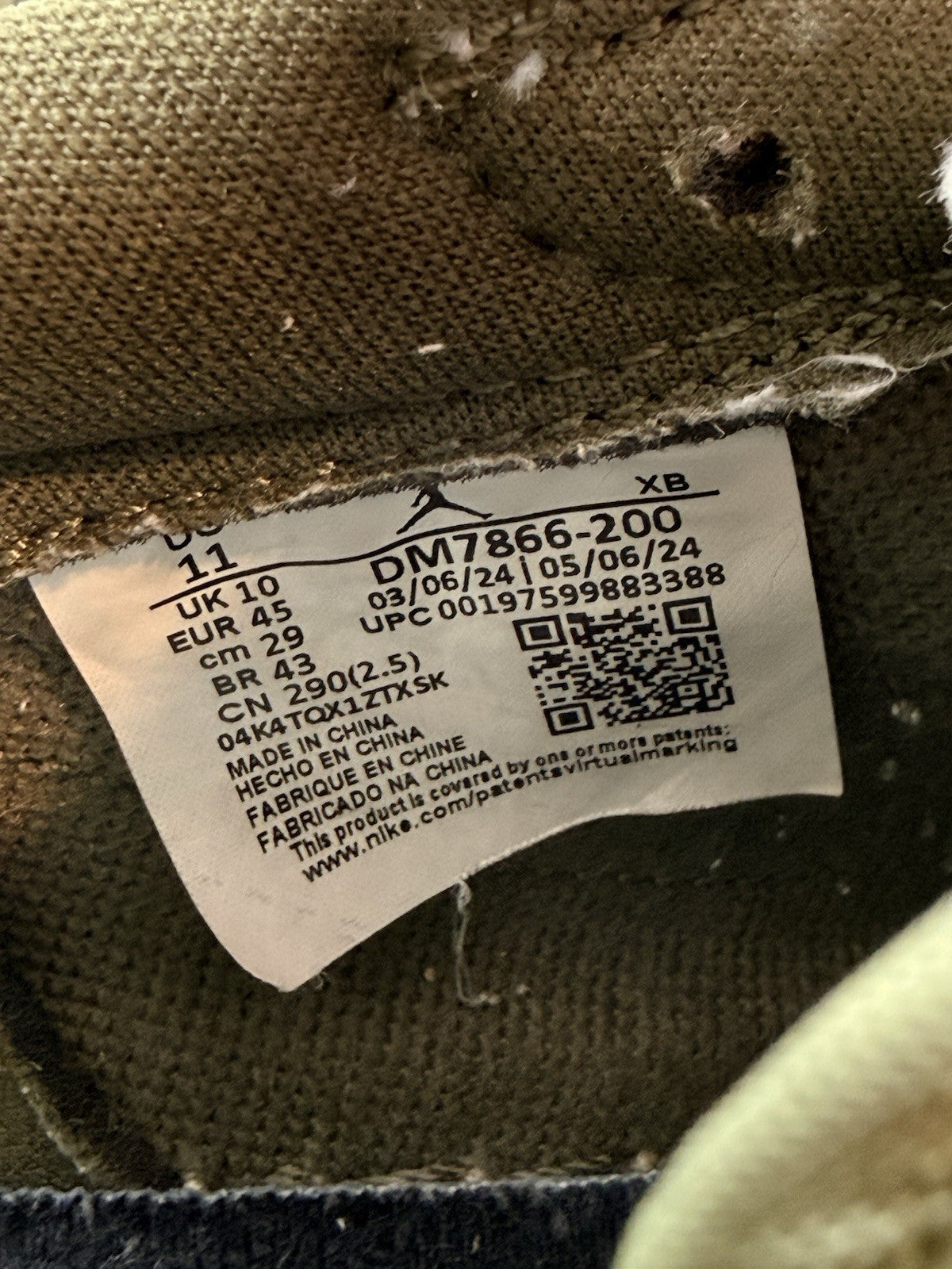 Size 11 - Travis Scott x Air Jordan 1 Retro OG SP Low Reverse Olive / Medium...