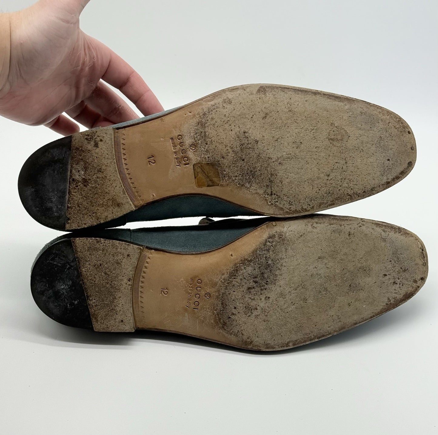 Gucci 1953 Horsebit Loafer - Blue Suede - size 12uk/13us