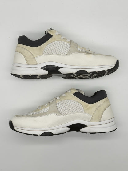 Size 12 - Chanel CC Logo Sneaker White Black