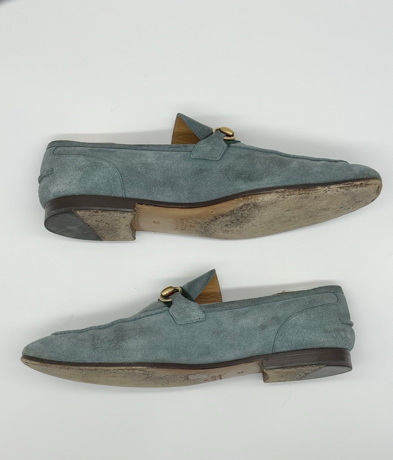 Gucci 1953 Horsebit Loafer - Blue Suede - size 12uk/13us