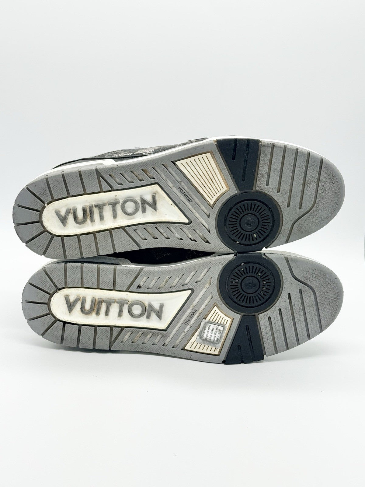 Size 12 - Louis Vuitton Trainer Black Monogram Denim