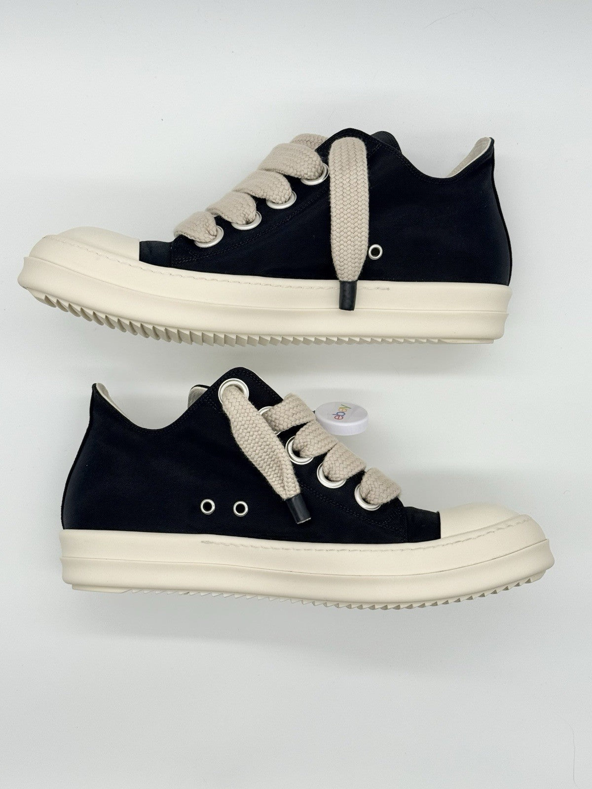 TRIED ON Size 11 - Rick Owens DRKSHDW Ramones Jumbo Lace Black