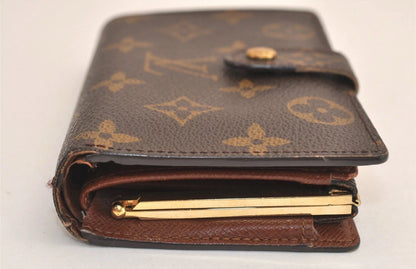 Louis Vuitton Monogram Porte Monnaie Billets Viennois M61663 Wallet 5846M