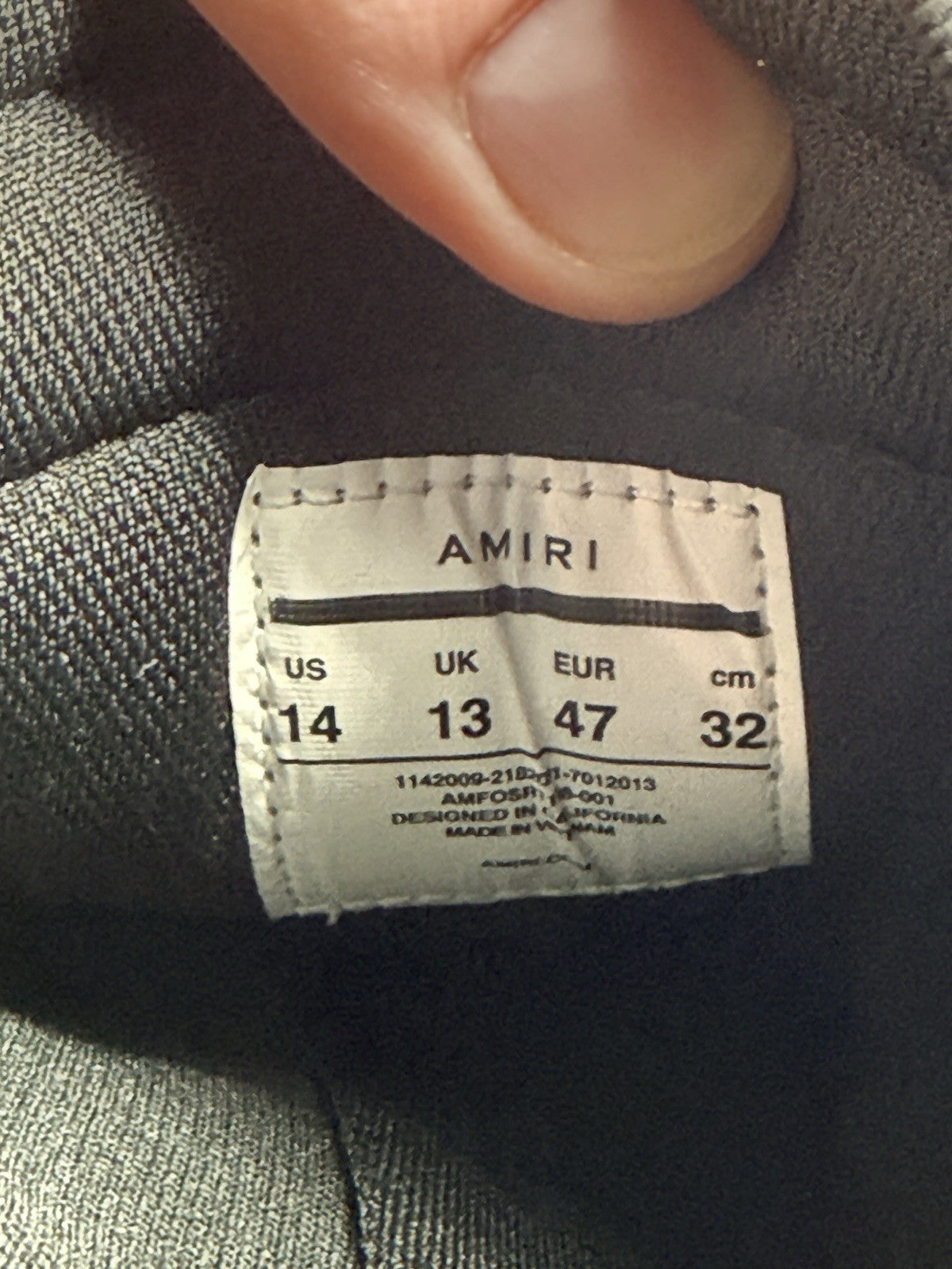 BRAND NEW Size 14 - Amiri Skel Low-Top Black And Beige ($650 Retail)