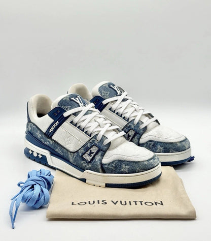 Size 11 - Louis Vuitton Trainer Low Monogram Denim