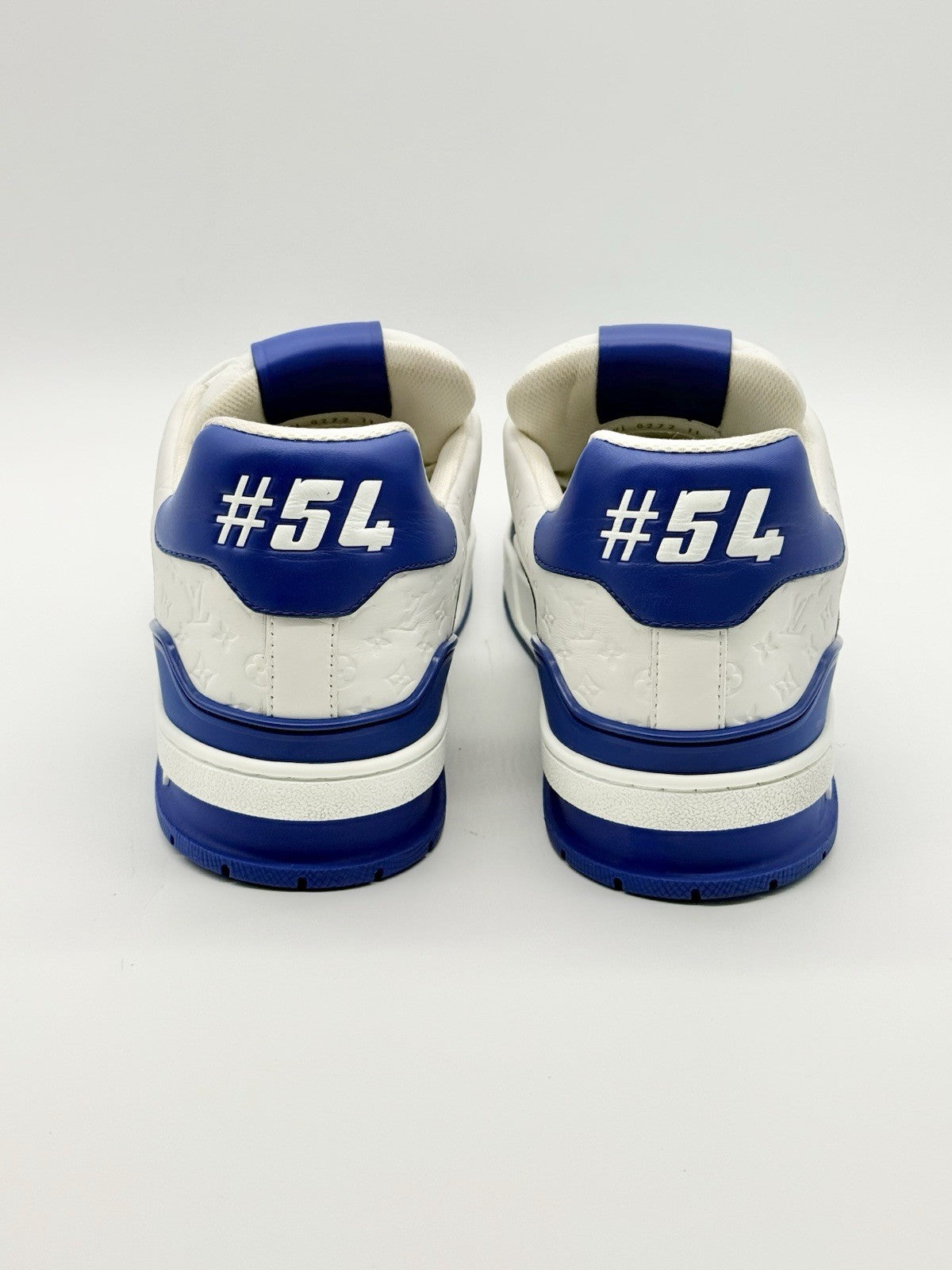 Size 12 - Louis Vuitton Trainer Low #54 Mini Monogram - Blue