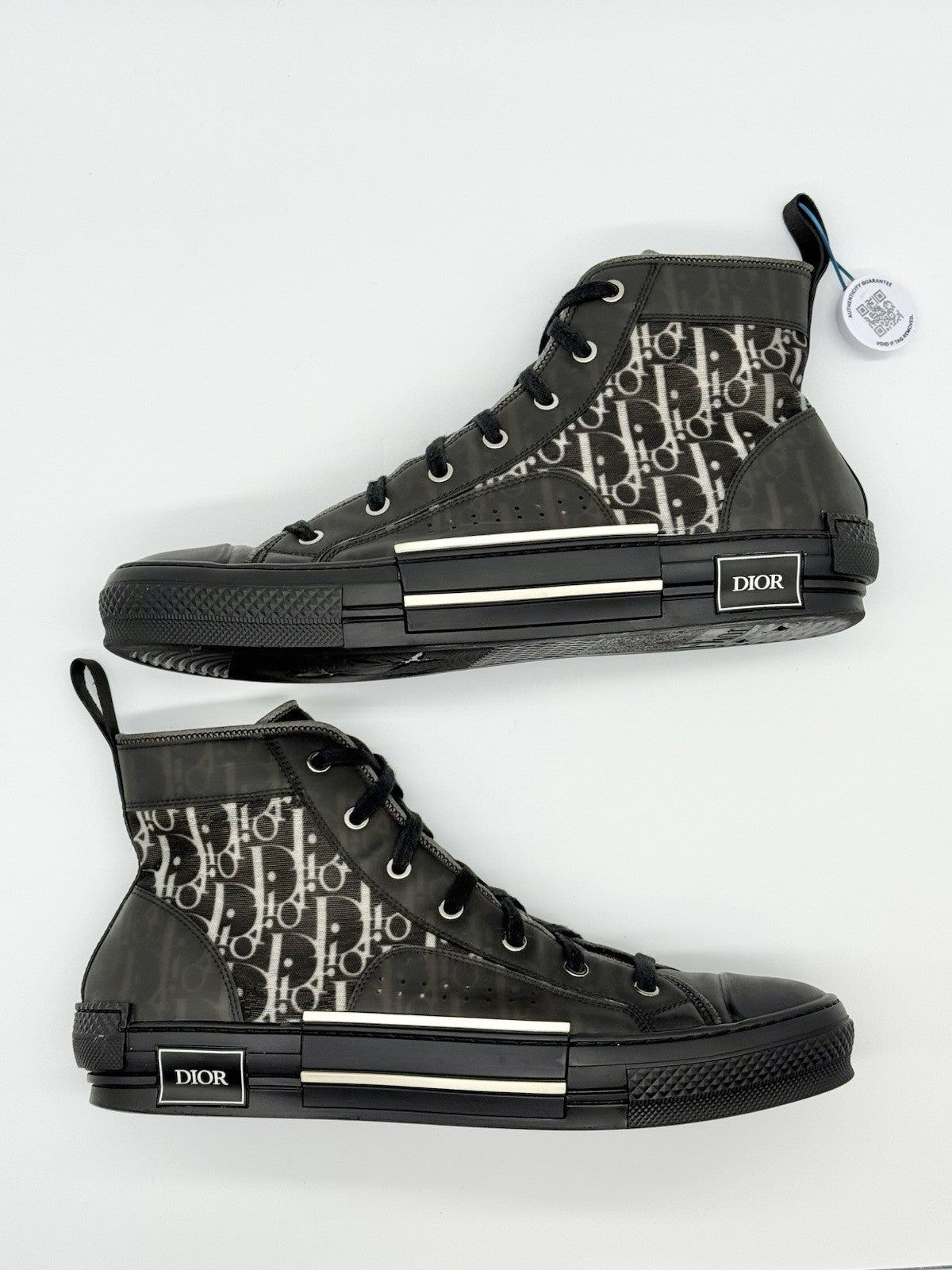 Size 12 - Dior B23 High Black Oblique