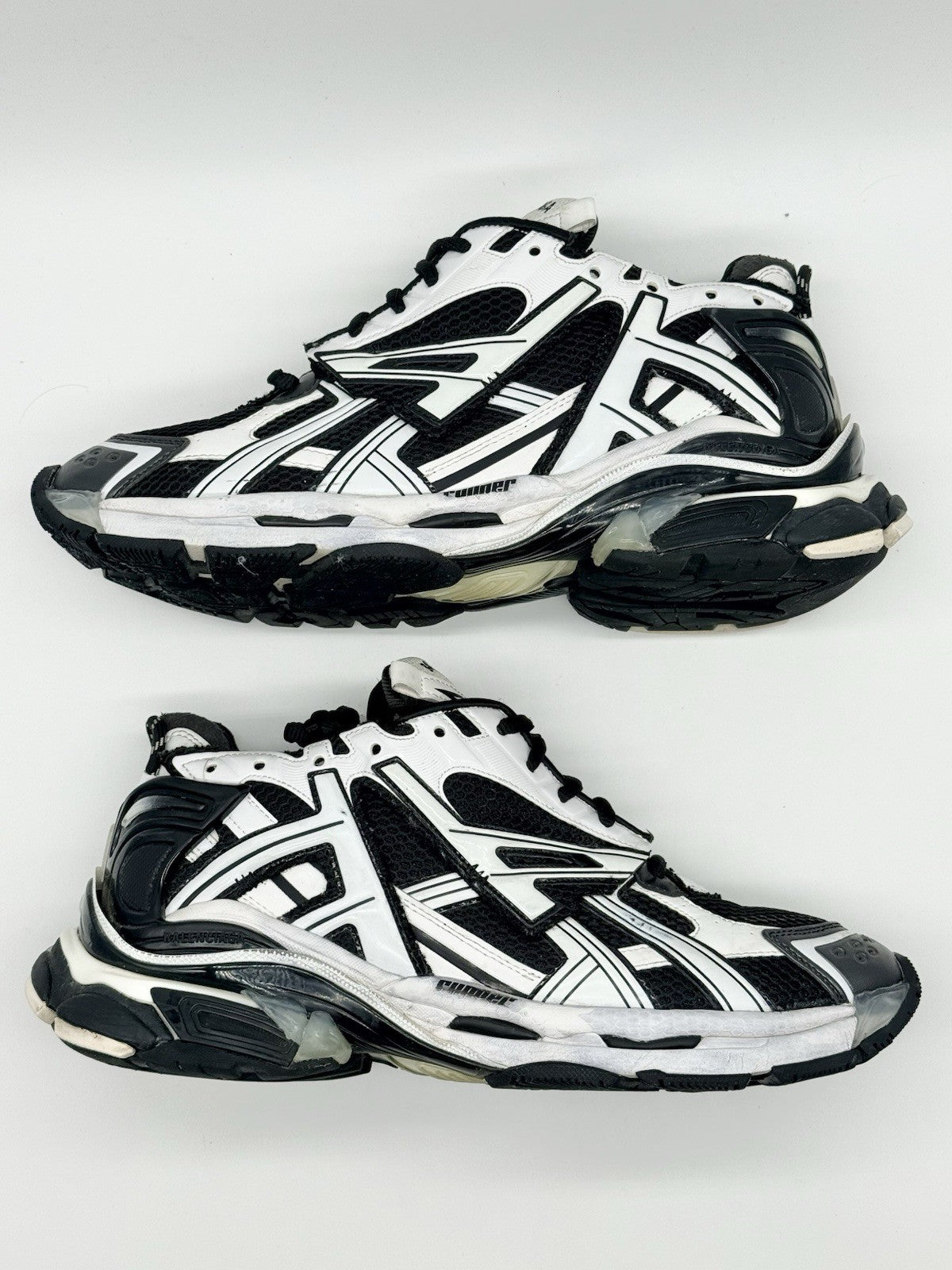 Size 13 - Balenciaga Runner Sneaker Black White
