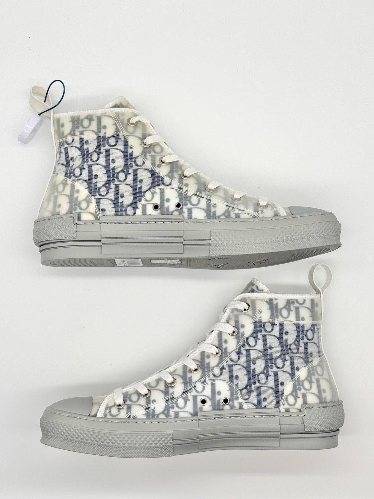 BRAND NEW - Size 10 - Dior B23 High-Top Sneaker White and Navy Oblique