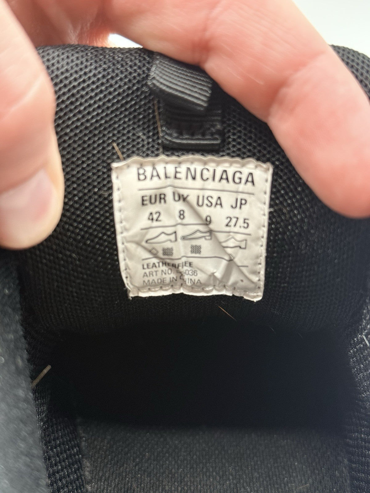 Size 9 - Balenciaga Track LED Sneaker Black