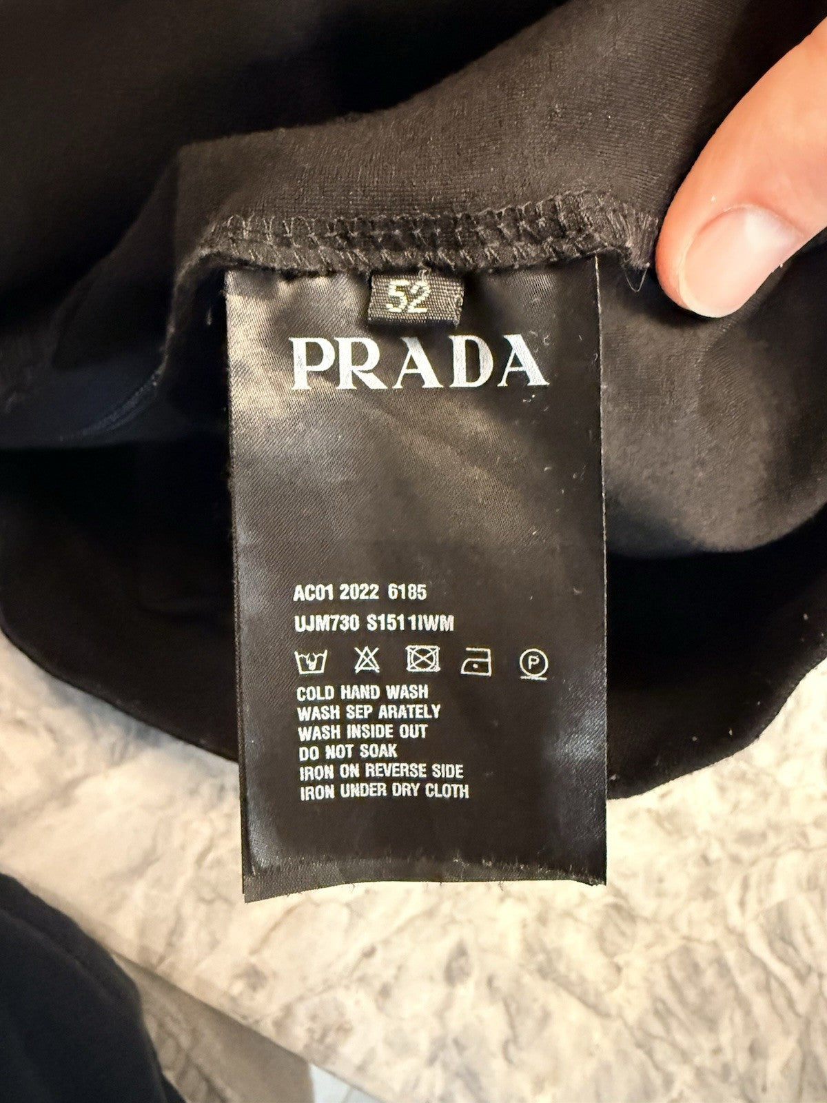 PRADA Nylon Lightweight Bomber Track Jacket Black Mens L Full Zip ($2800 Retail)
