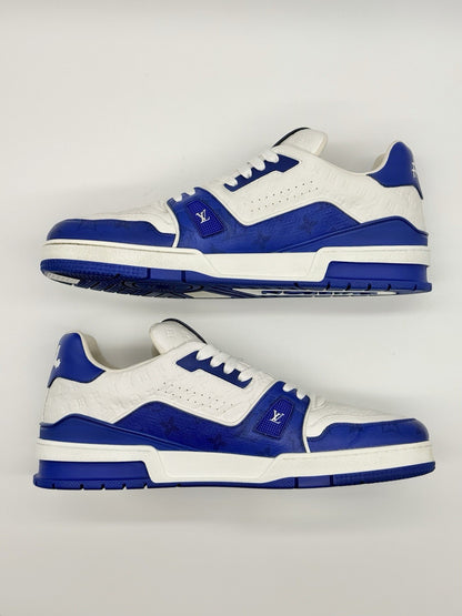 Size 12 - Louis Vuitton Trainer Low #54 Mini Monogram - Blue