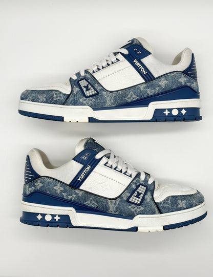 Size 11 - Louis Vuitton Trainer Low Monogram Denim