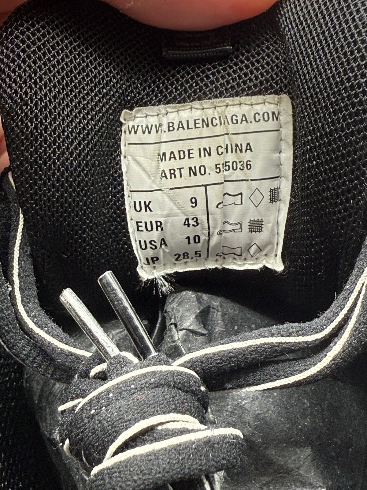 Size 10 - Balenciaga Track LED Sneaker Black