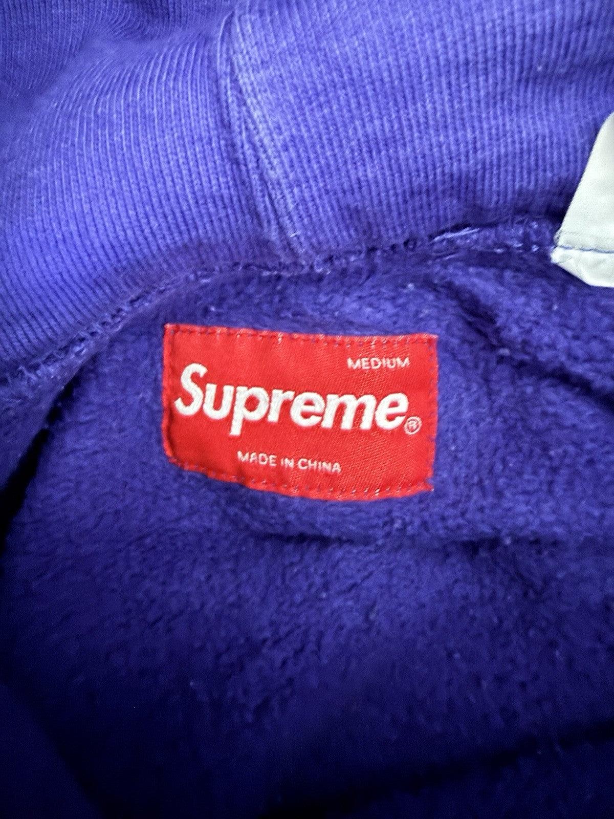 Supreme Hoodie Purple Medium Mens Tie Dye
