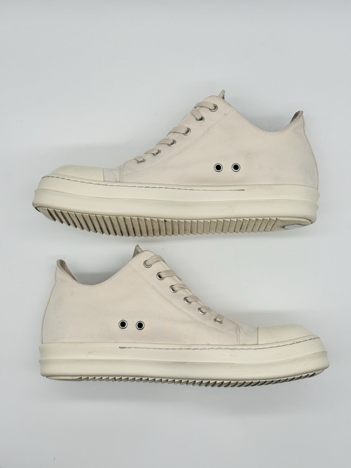 Size 11 - Rick Owens Low Ramones White