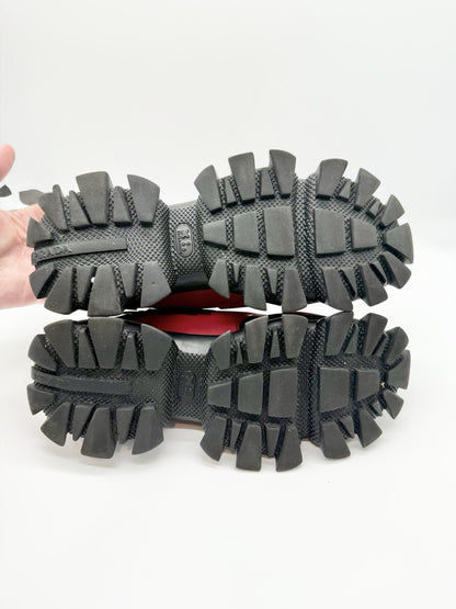 Size 8.5 - Prada Cloudbust Thunder Knit Red Black