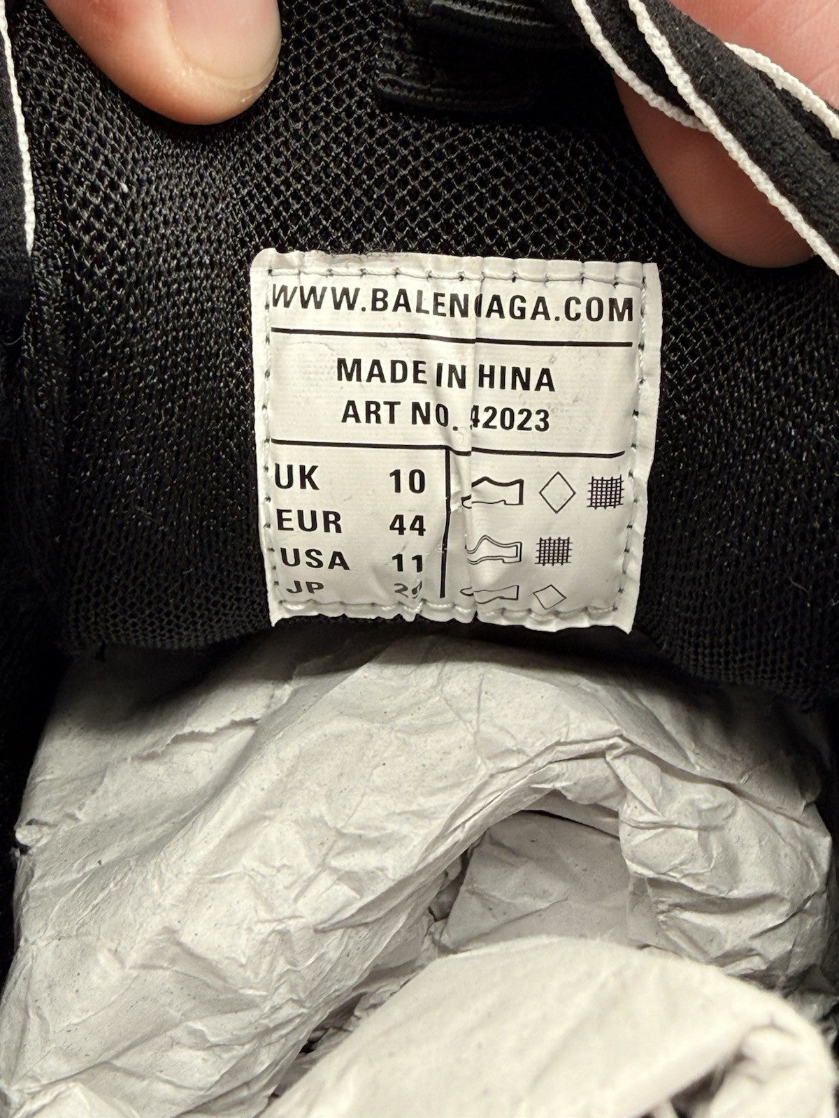 TRIED ON Size 11 - Balenciaga Track Triple Black