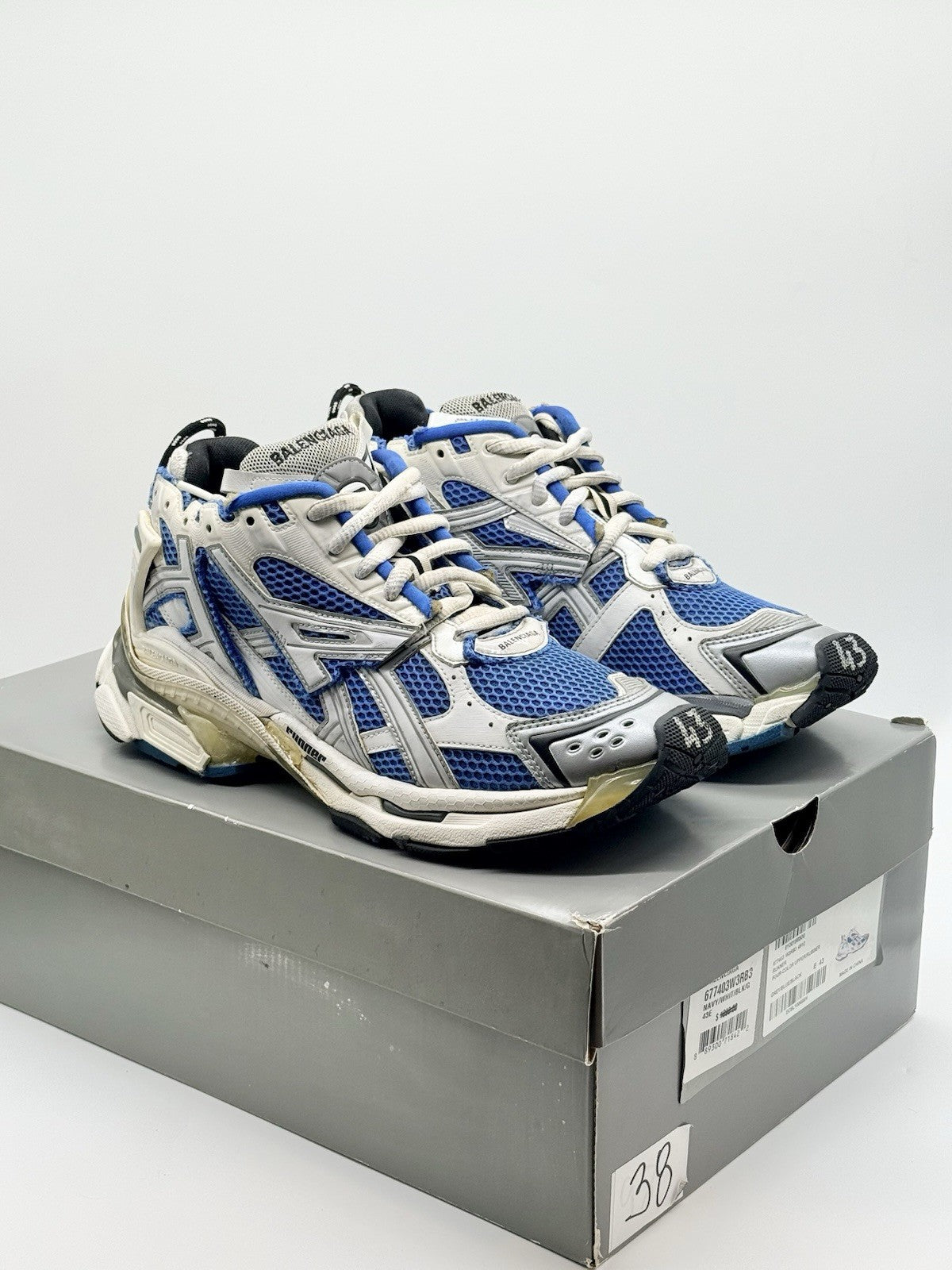 Size 10 - Balenciaga Race Runner Blue