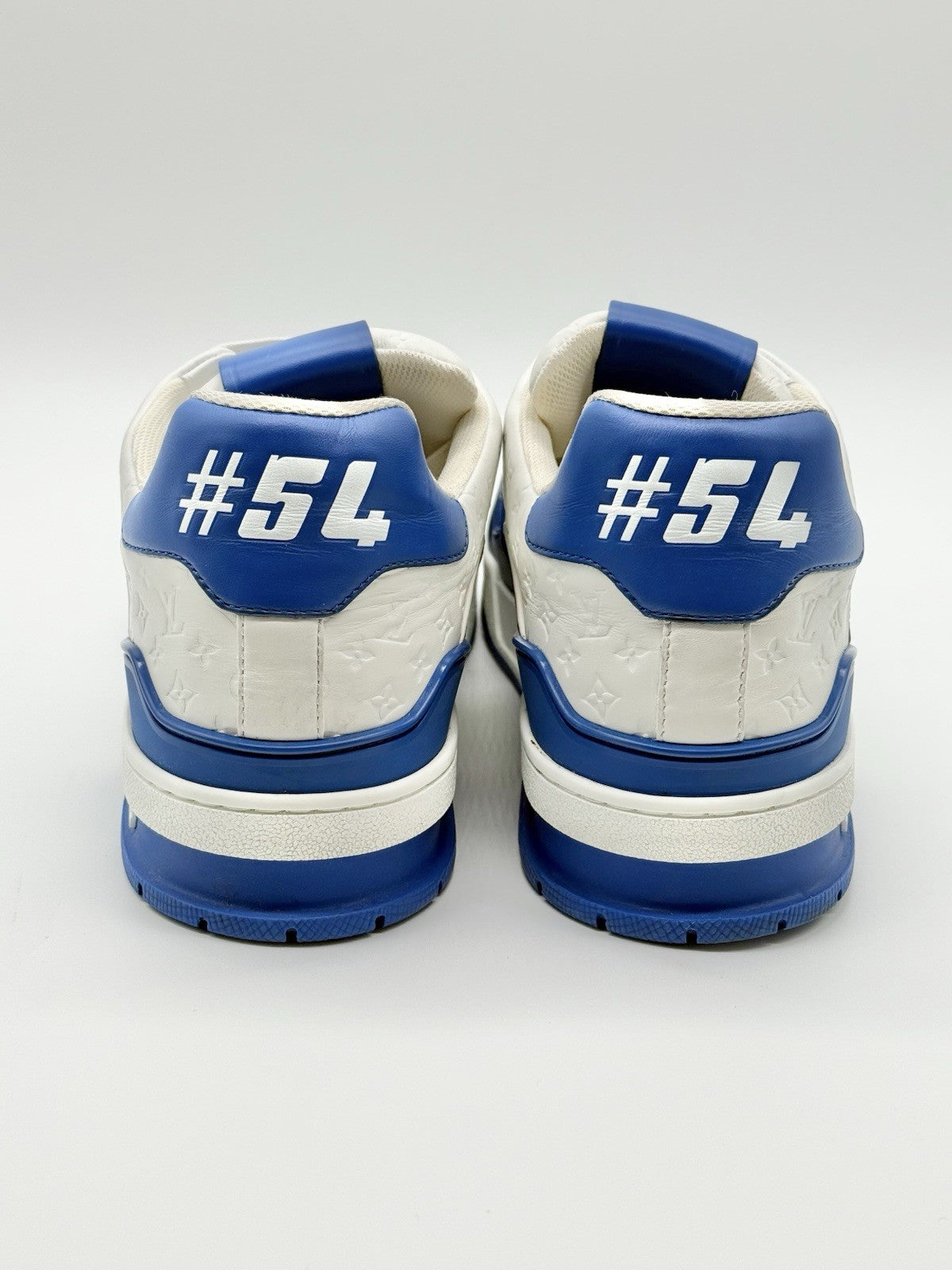 Size 11 - Louis Vuitton Trainer Low #54 Mini Monogram - Blue