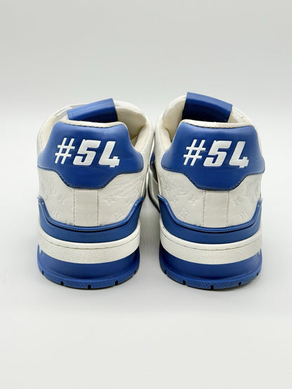 Size 11 - Louis Vuitton Trainer Low #54 Mini Monogram - Blue