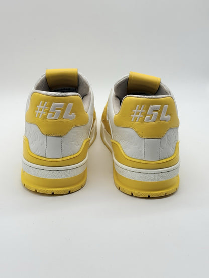 Size 10 - Louis Vuitton Trainer Low #54 Mini Monogram - Yellow