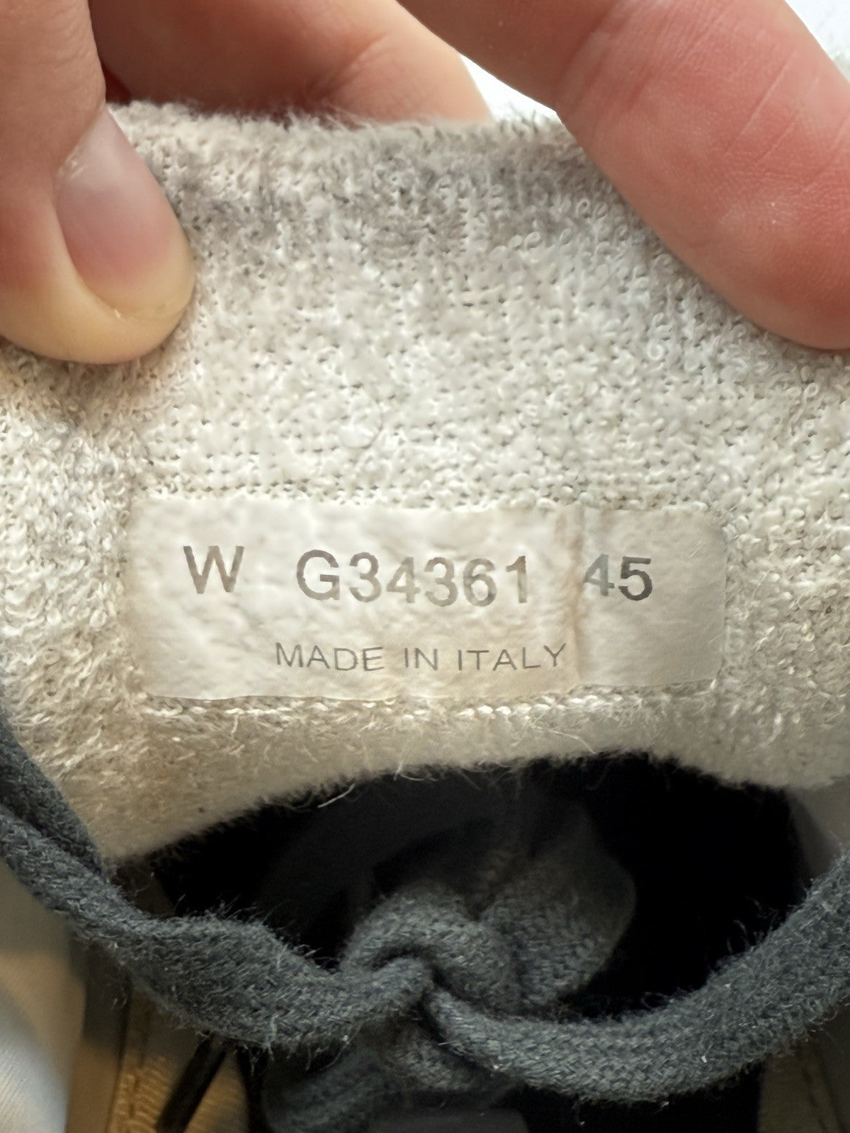 Size 45EU/12US - Chanel CC Logo White Black Nylon/Seude Sneakers